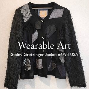 Staley Gretzinger Wearable Art Patchwork Jacket 66/94 L USA